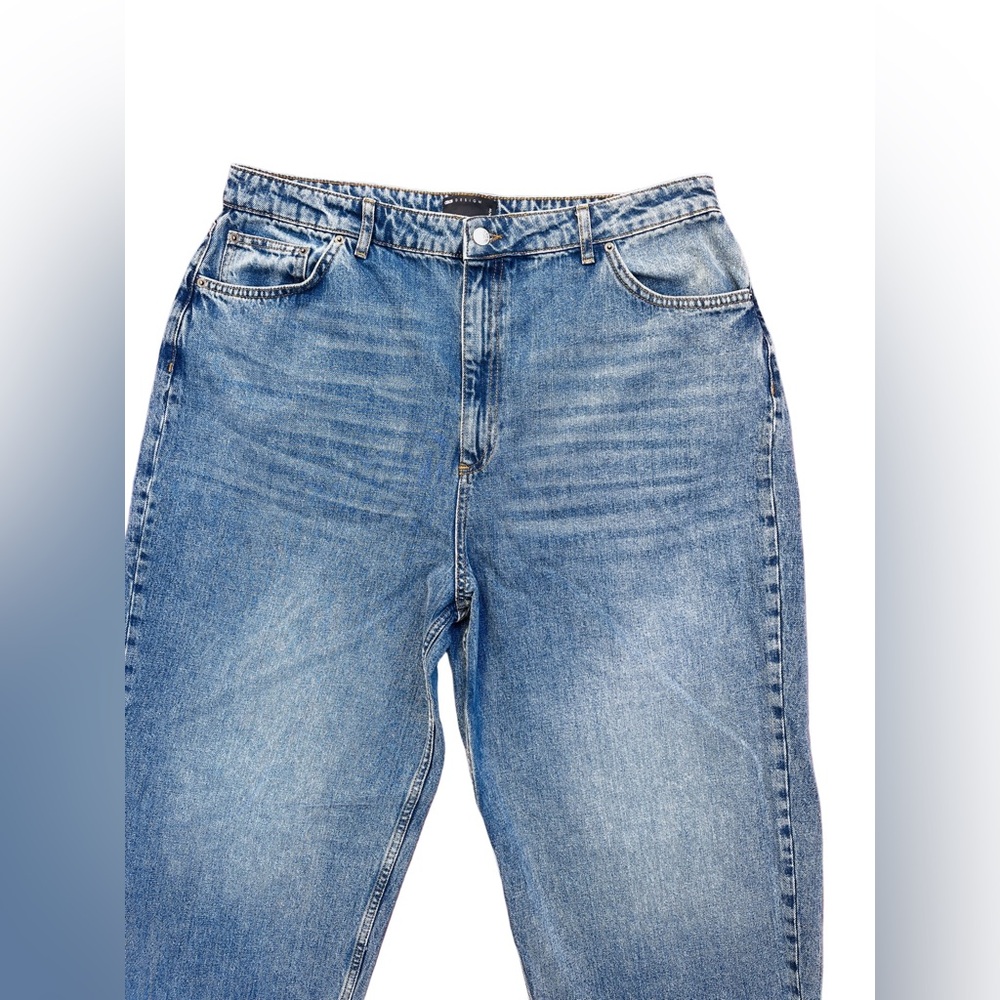 ASOS Design • Women’s Premium Hemp Blend Super Slouchy Mid Blue Mom Jeans NWOT - Picture 7 of 11